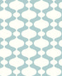 A-Street Prints Ashbury Turquoise Retro Wallpaper