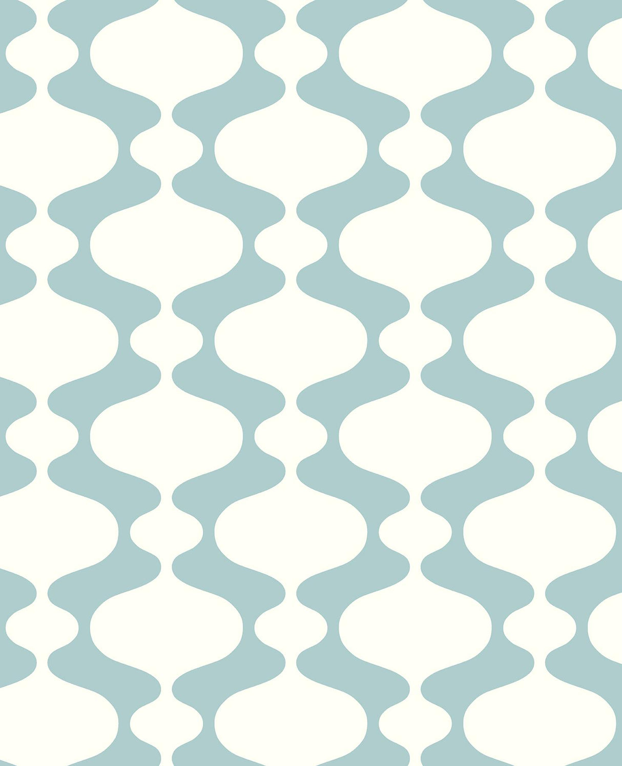 A-Street Prints Ashbury Retro Turquoise Wallpaper