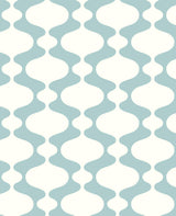 A-Street Prints Ashbury Retro Turquoise Wallpaper