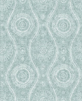 A-Street Prints Signature by Sarah Richardson 2785-24803 Aqua Wallpaper