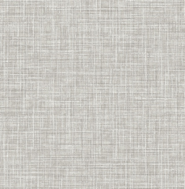 A-Street Prints Poise Grey Linen Wallpaper