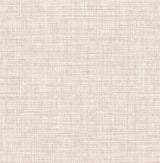 A-Street Prints Poise Pink Linen Wallpaper