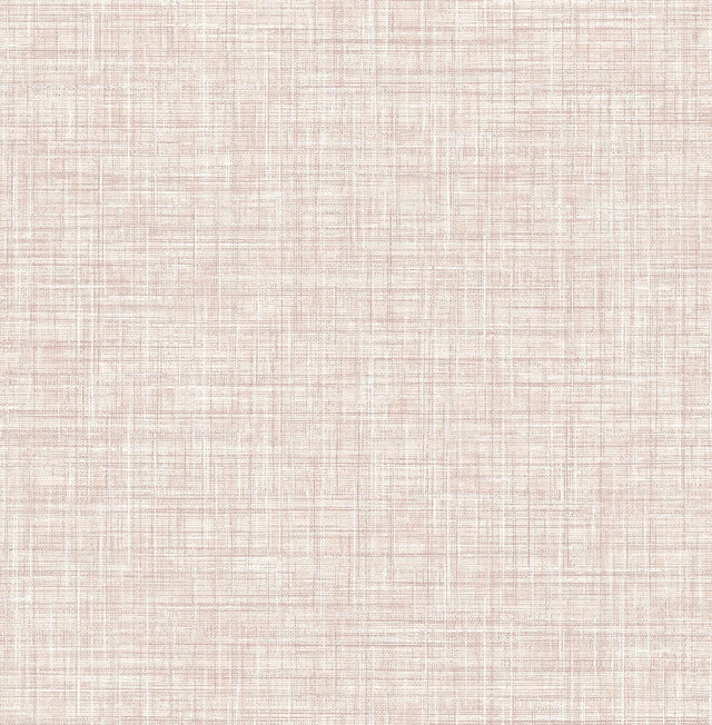 A-Street Prints Poise Pink Linen Wallpaper