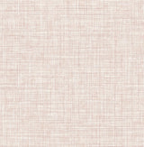 A-Street Prints Poise Linen Pink Wallpaper