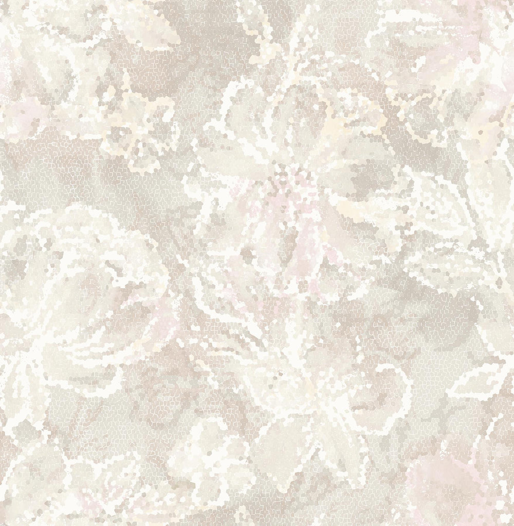 A-Street Prints Allure Blush Floral Wallpaper