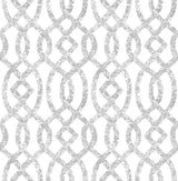 A-Street Prints Ethereal Trellis Silver Wallpaper