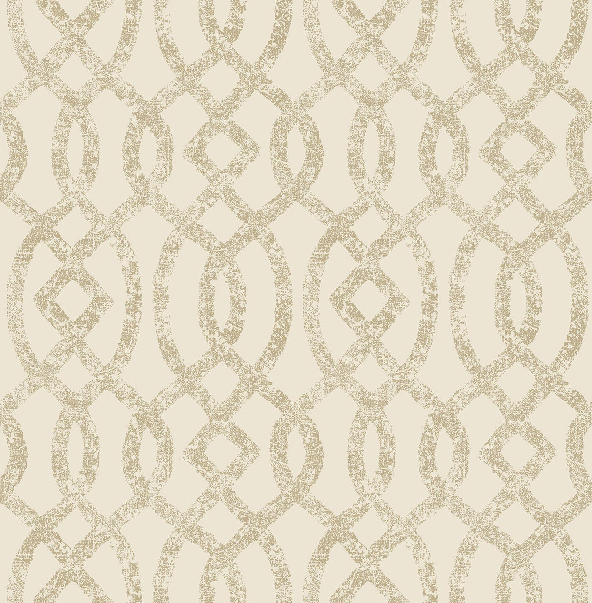 A-Street Prints Ethereal Bronze Trellis Wallpaper