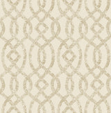 A-Street Prints Ethereal Bronze Trellis Wallpaper