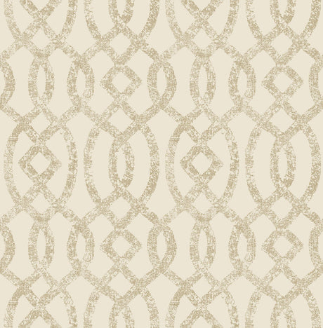 A-Street Prints Ethereal Trellis Bronze Wallpaper