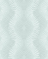 A-Street Prints Feliz Seafoam Beaded Ogee Wallpaper