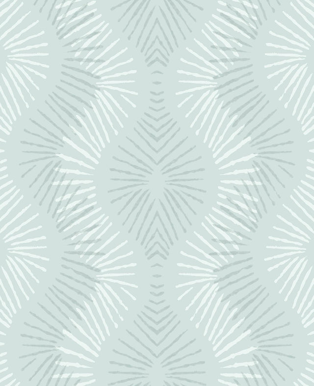 A-Street Prints Feliz Seafoam Beaded Ogee Wallpaper