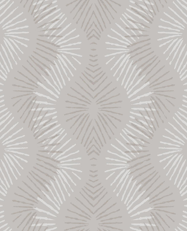 A-Street Prints Feliz Champagne Beaded Ogee Wallpaper