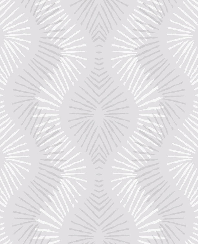 A-Street Prints Feliz Silver Beaded Ogee Wallpaper