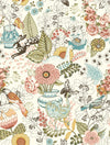 A-Street Prints Whimsy Pink Fauna Wallpaper
