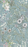 A-Street Prints Full Bloom Blue Floral Wallpaper