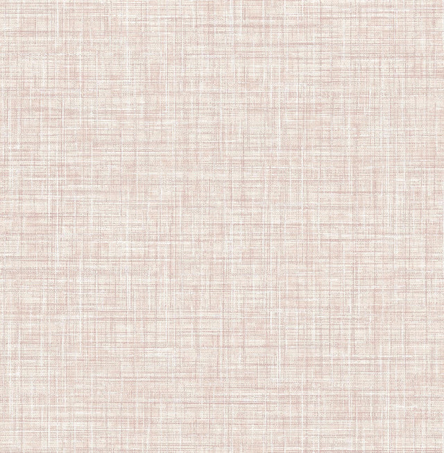 A-Street Prints Mendocino Rose Linen Wallpaper