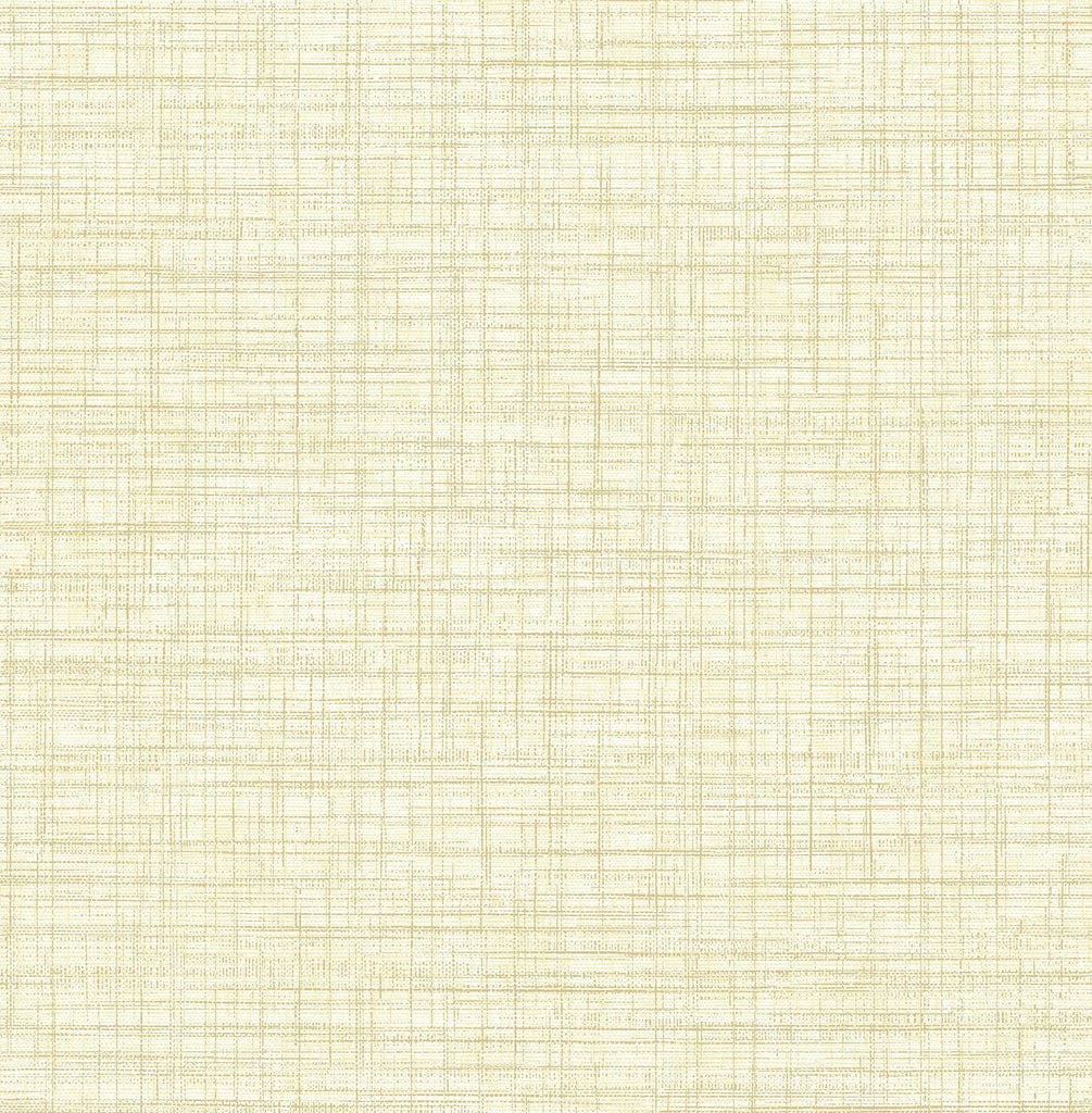 A-Street Prints Mendocino Light Yellow Linen Wallpaper