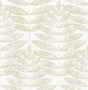 A-Street Prints Akira Beige Leaf Wallpaper