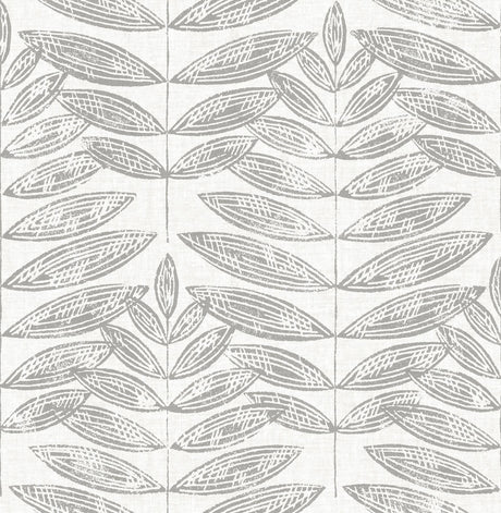 A-Street Prints Akira Dove Leaf Wallpaper
