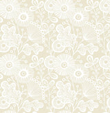 A-Street Prints Ana Floral Cream Wallpaper