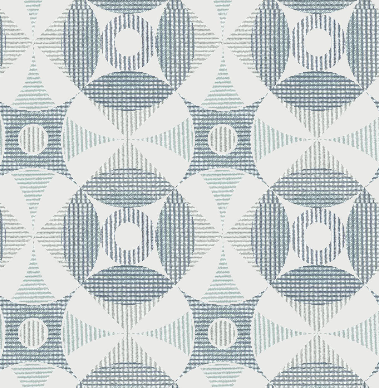 A-Street Prints Ellis Teal Geometric Wallpaper