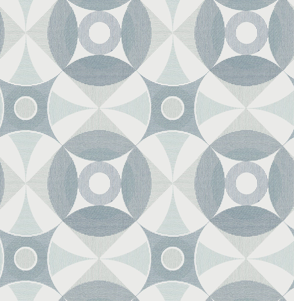 A-Street Prints Ellis Geometric Teal Wallpaper