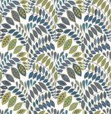 A-Street Prints Fiddlehead Green Botanical Wallpaper