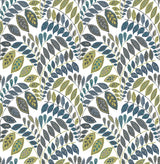 A-Street Prints Fiddlehead Botanical Green Wallpaper
