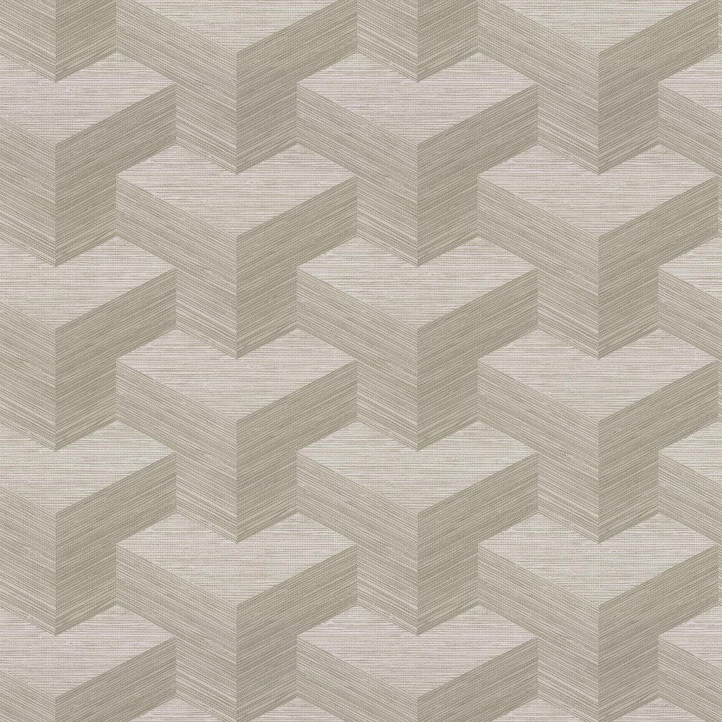 A-Street Prints Y Knot Neutral Geometric Texture Wallpaper