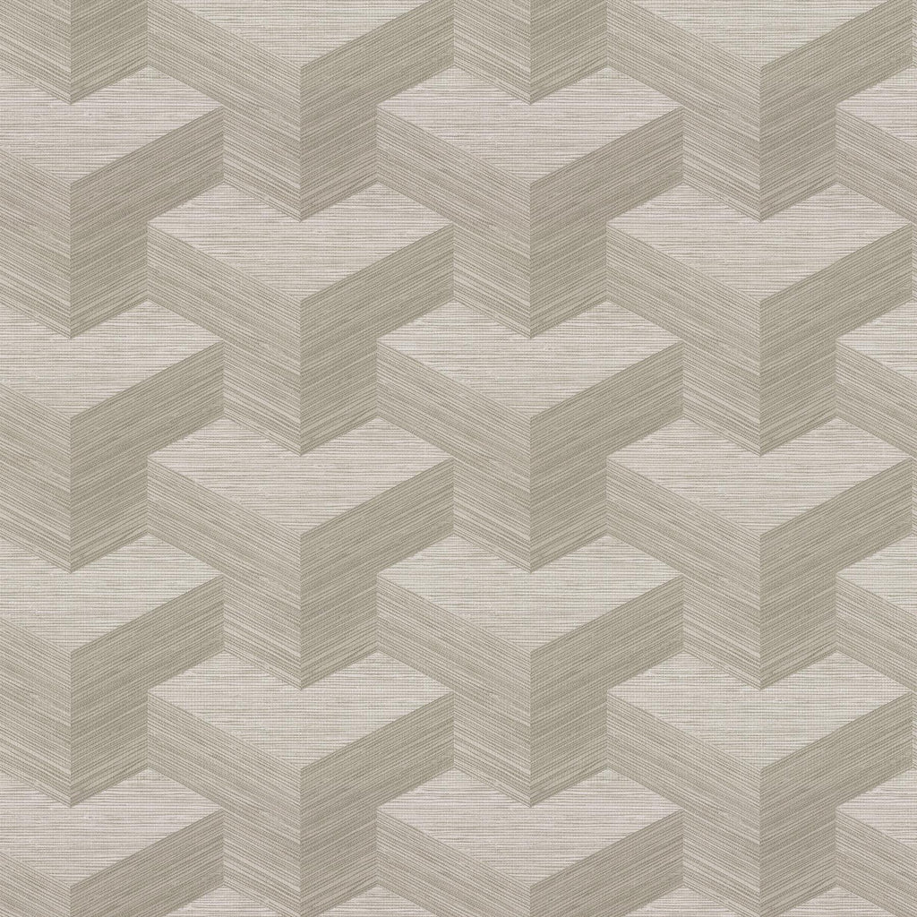 A-Street Prints Y Knot Geometric Texture Neutral Wallpaper