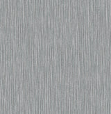 A-Street Prints Raffia Faux Grasscloth Charcoal Wallpaper