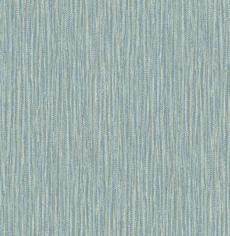A-Street Prints Raffia Faux Grasscloth Aqua Wallpaper