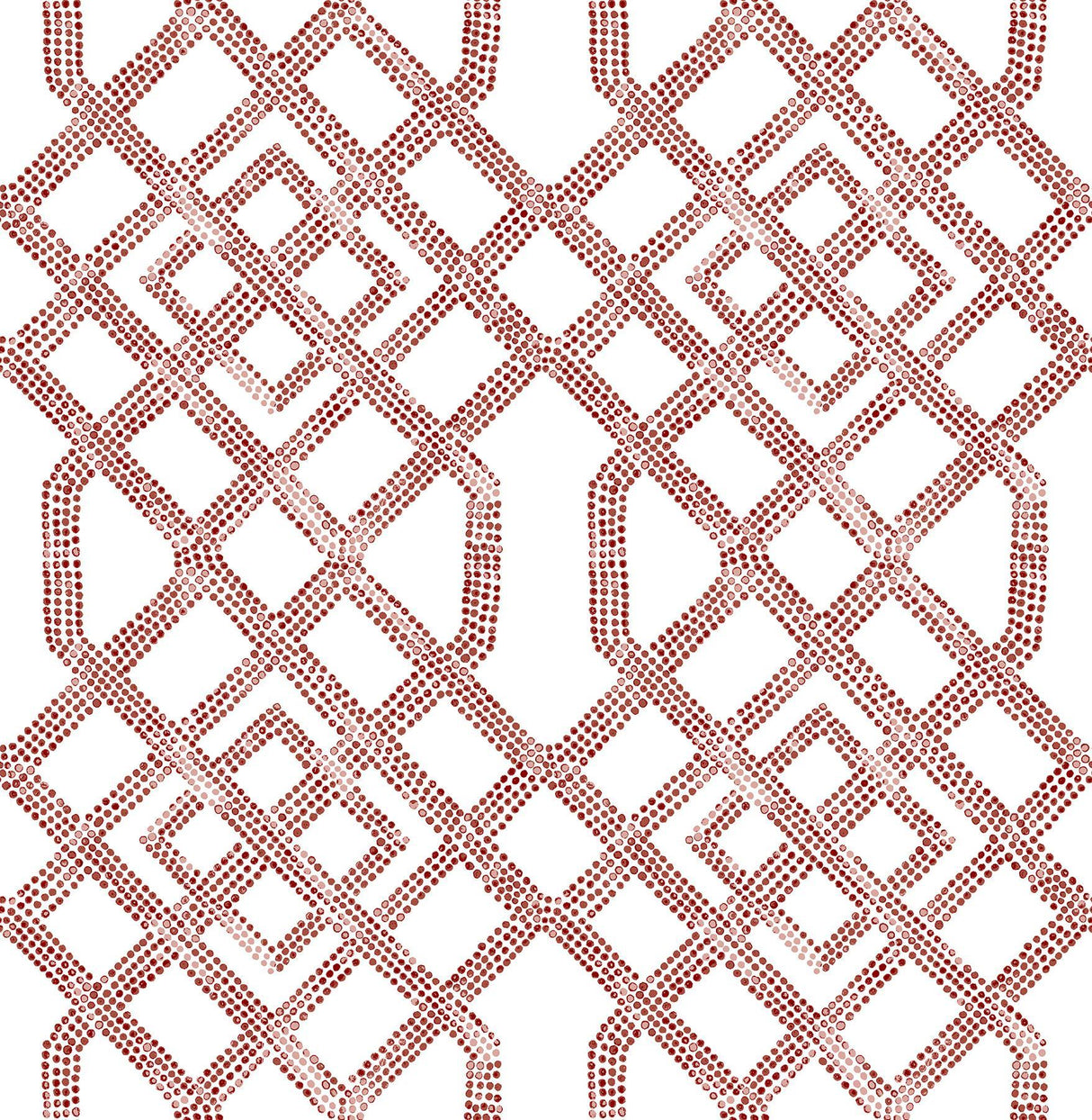 A-Street Prints Traverse Red Trellis Wallpaper