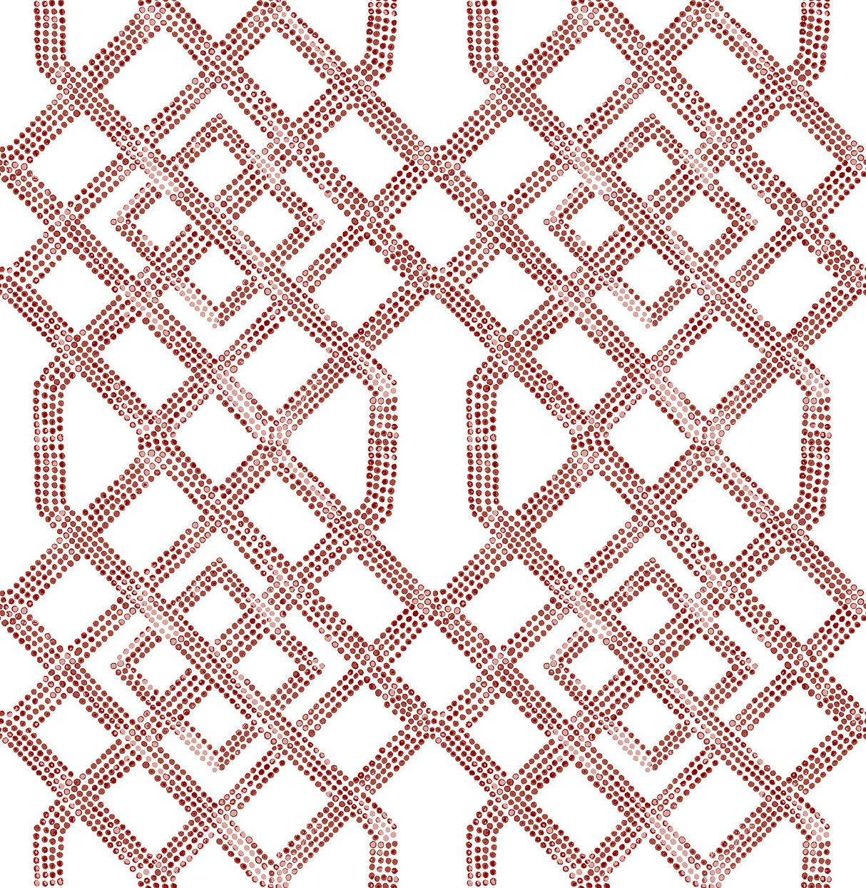 A-Street Prints Traverse Trellis Red Wallpaper