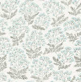 A-Street Prints Floret Floral Blue Wallpaper