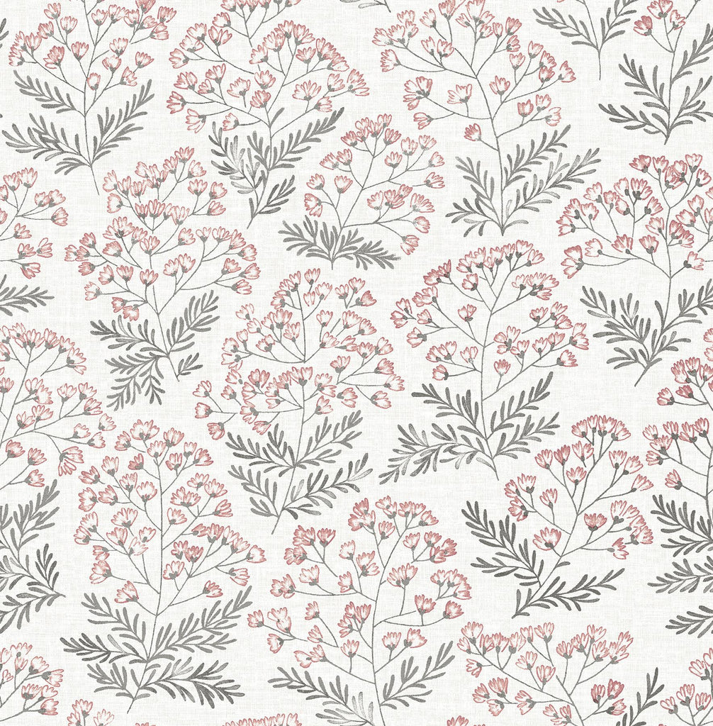 A-Street Prints Floret Flora Pink Wallpaper