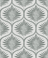 A-Street Prints Laurel Grey Ogee Wallpaper