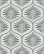 A-Street Prints Laurel Grey Ogee Wallpaper