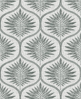 A-Street Prints Laurel Ogee Grey Wallpaper