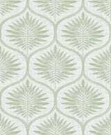 A-Street Prints Laurel Light Green Ogee Wallpaper