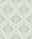 A-Street Prints Laurel Light Green Ogee Wallpaper