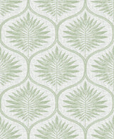 A-Street Prints Laurel Ogee Light Green Wallpaper