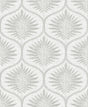 A-Street Prints Laurel Light Grey Ogee Wallpaper