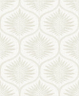 A-Street Prints Laurel Bone Ogee Wallpaper