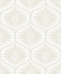 A-Street Prints Laurel Bone Ogee Wallpaper