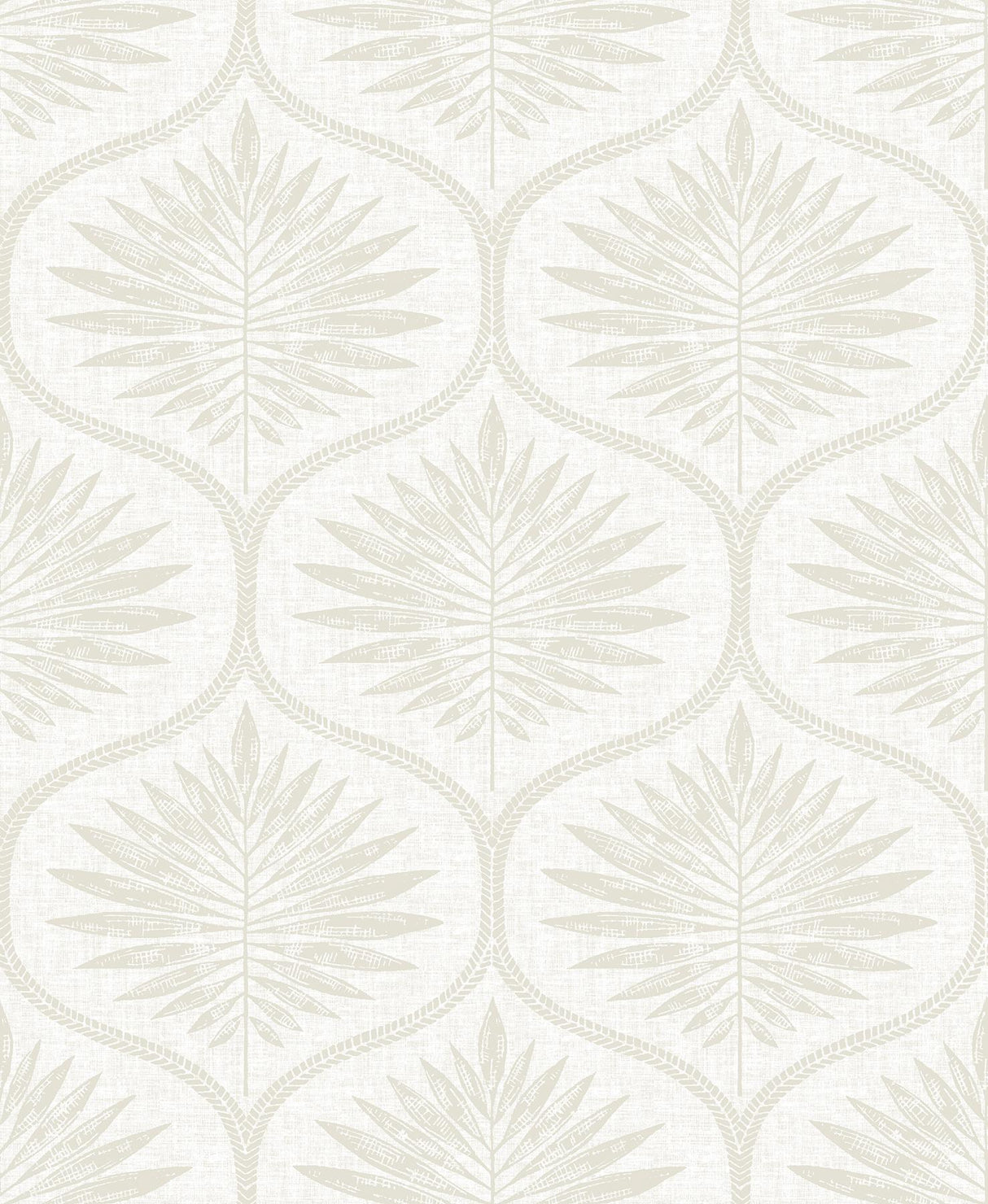 A-Street Prints Laurel Ogee Bone Wallpaper