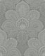 A-Street Prints Triumph Grey Medallion Wallpaper