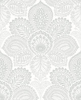 A-Street Prints Triumph Off-White Medallion Wallpaper