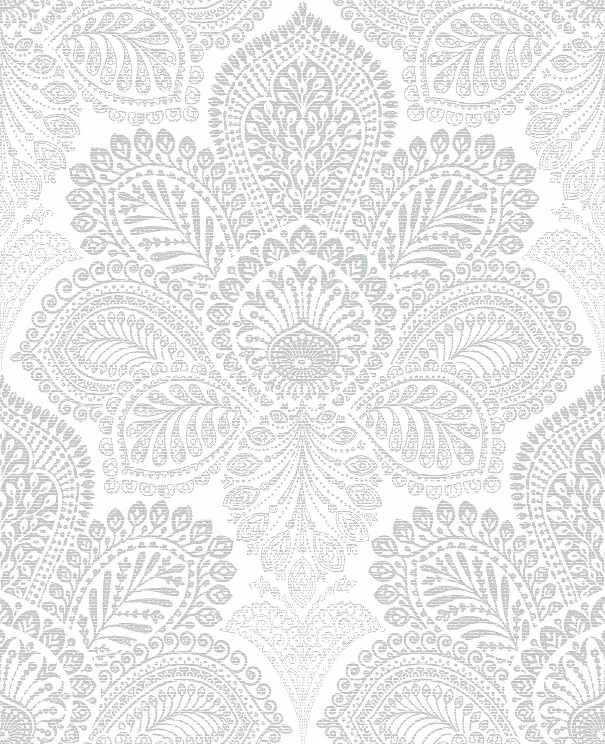A-Street Prints Triumph Medallion Off-White Wallpaper