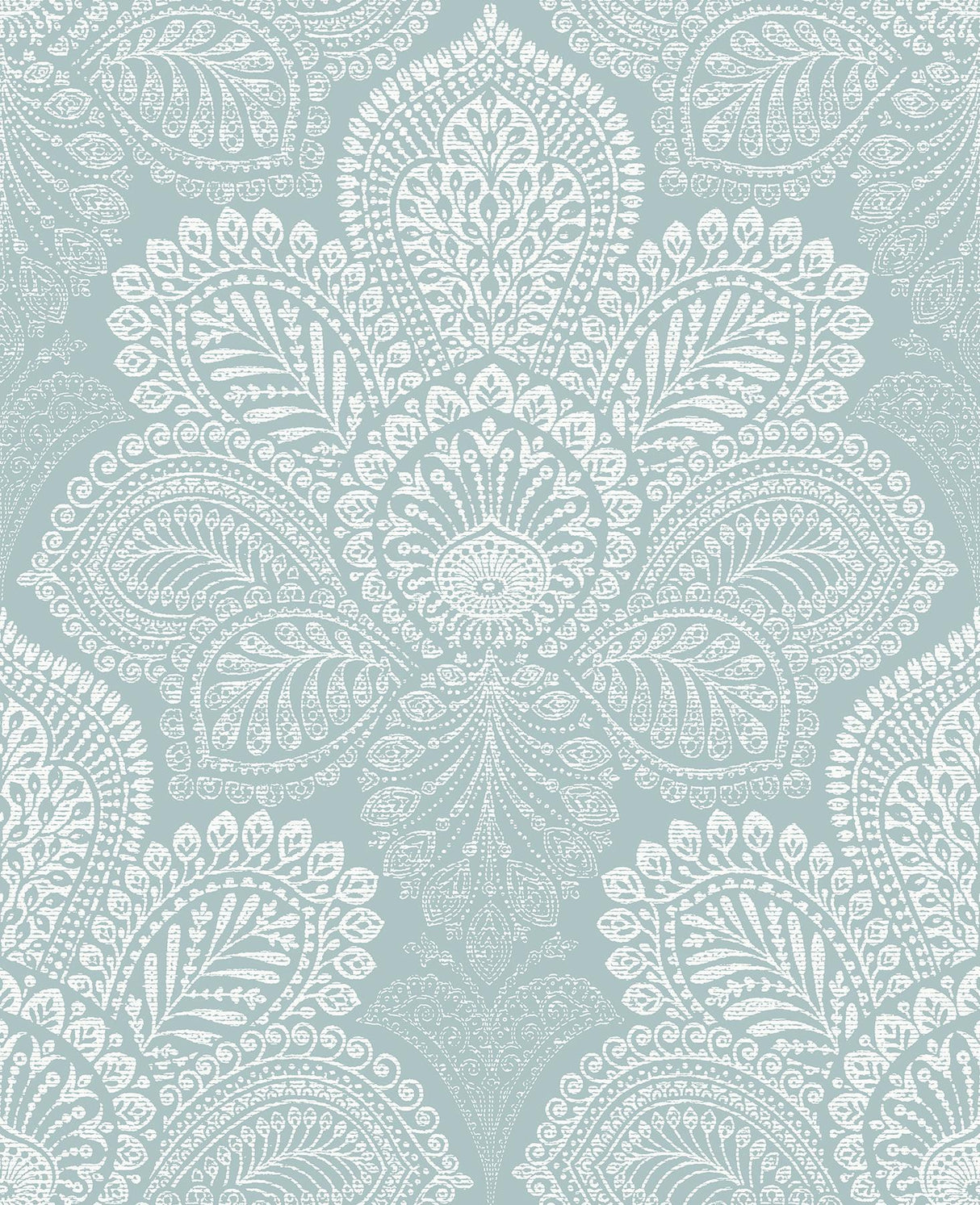 A-Street Prints Triumph Light Blue Medallion Wallpaper
